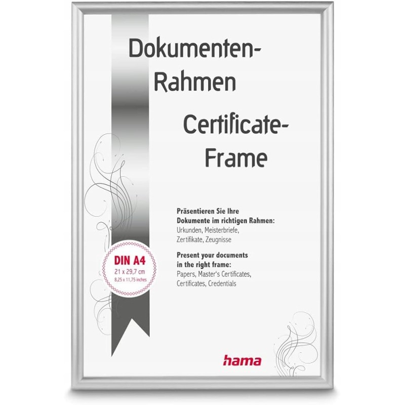 Outlet Ramka na zdjęcie Hama 29,7 x 21 cm DIN A4 metal odcienie szarości Outlet Ramka na zdjęcie Hama 29,7 x 21 cm DIN A4 metal odcienie szarości