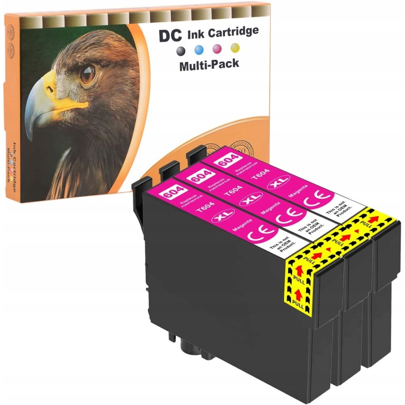 Outlet LOSMANN - D&C Ink 3X Magenta wkłady atramentowe do Epson 604 XL Outlet LOSMANN - D&C Ink 3X Magenta wkłady atramentowe do Epson 604 XL
