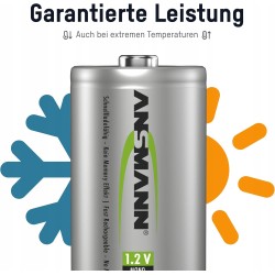Outlet Akumulatorki Ansmann 5030922 maxE Mono D (HR20) 5000 mAh 2 sztuki