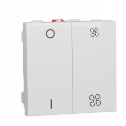 Outlet Włącznik/wyłącznik Unica VMC Control 2 prędkości 10 A obwód 2-drożny