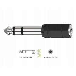 Outlet Kabel Hama jack (6,3 mm) - minijack (3,5 mm) wielofunkcyjność