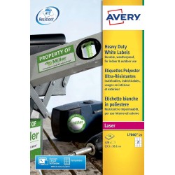 Avery L7060-20 (63,5 x 38,1 mm) przylepne wytrzymałe 20 stron etykiet