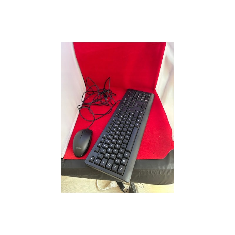 Outlet KLAWIATURA I MYSZ PRZEWODOWA USB ZESTAW TRUST membranowa układ DE