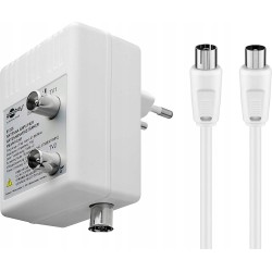 Outlet Wzmacniacz antenowy do dwóch urządzeń 3W częstotliwość: 47 - 862 MHz