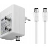 Outlet Wzmacniacz antenowy do dwóch urządzeń 3W częstotliwość: 47 - 862 MHz