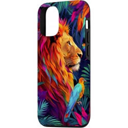 Outlet Etui na telefon iPhone 14 motyw tropikalny podwójna osłona TPU
