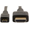 AmazonBasics HL-007330 kabel HDMI 0,9 m HDMI Typu D (Micro) HDMI Typu A