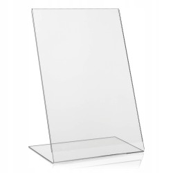 Outlet Stojak stołowy DIN A4 reklamowy przezroczysty grubość materiału 2 mm