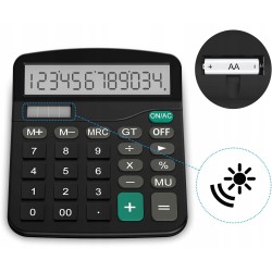 USZKODZONY Kalkulator Helect H1001-Calculator-BK 12 cyfrowy wyświetlacz