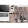 Outlet Hub USB Digitus DA-70235 4 interfejsy USB długość kabla 0.2m USB 3.2
