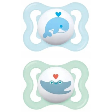 2x MAM AIR smoczek uspokajający 2-6m BPA free