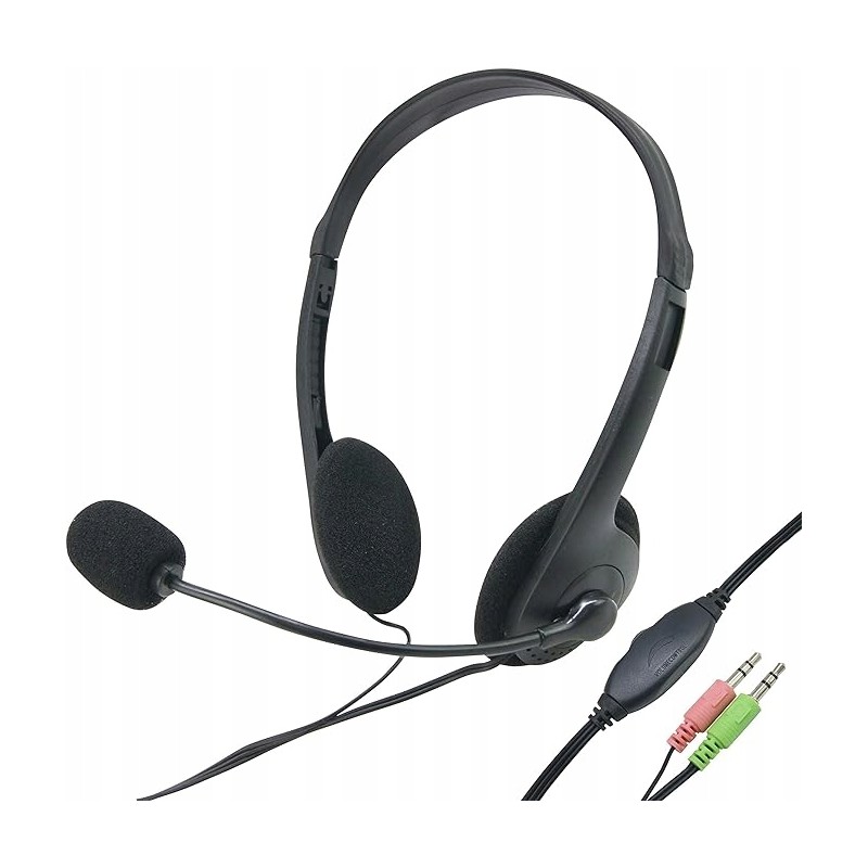 USZKODZONY WAYTEX 69114 SŁUCHAWKI STEREO Z MIKROFONEM 124679 OPIS