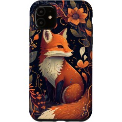 Outlet Etui do iPhone 11 lis kolorowa ilustracja motyw jesieni