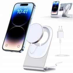 USZKODZONY Ładowarka indukcyjna magnetyczna BHHB 1 mA USB typ C OPIS