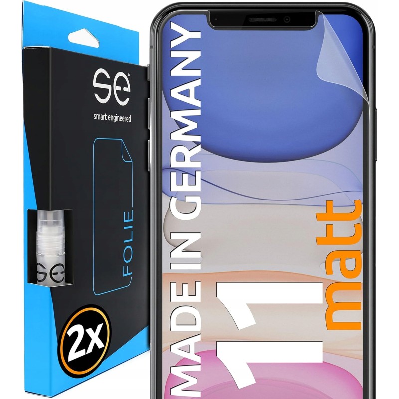 Outlet 2 x antyodblaskowa folia ochronna do iPhone 11 matowa