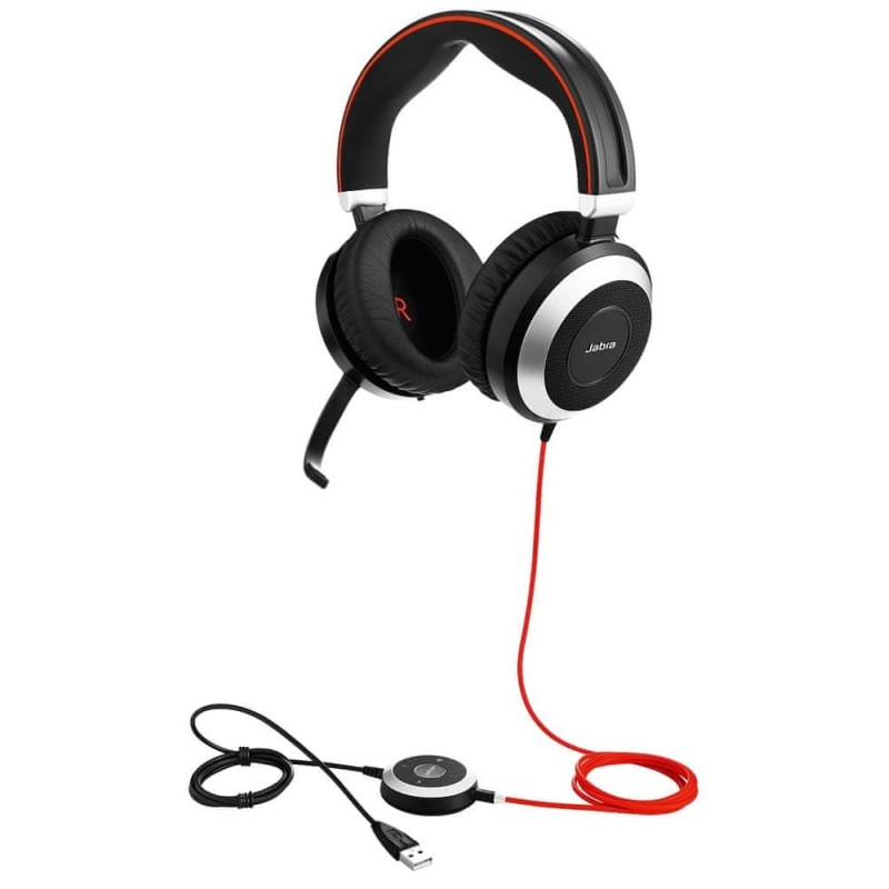 Outlet Słuchawki nauszne Jabra Evolve 80 Duo MS złącze jack / usb OPIS Outlet Słuchawki nauszne Jabra Evolve 80 Duo MS złącze jack / usb OPIS