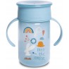 Outlet Kubek 360 kolekcja FOREST niebieski dla dziecka z uchwytem 340ml