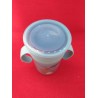 Outlet Kubek 360 kolekcja FOREST niebieski dla dziecka z uchwytem 340ml
