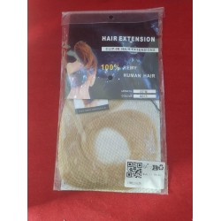 Outlet Pasemka z prawdziwych włosów doczepiane jasny blond 50cm klasa 7A