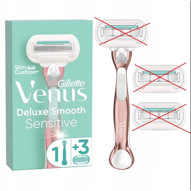 Outlet GILLETTE VENUS Deluxe Smooth ROSE GOLD maszynka do golenia OPIS