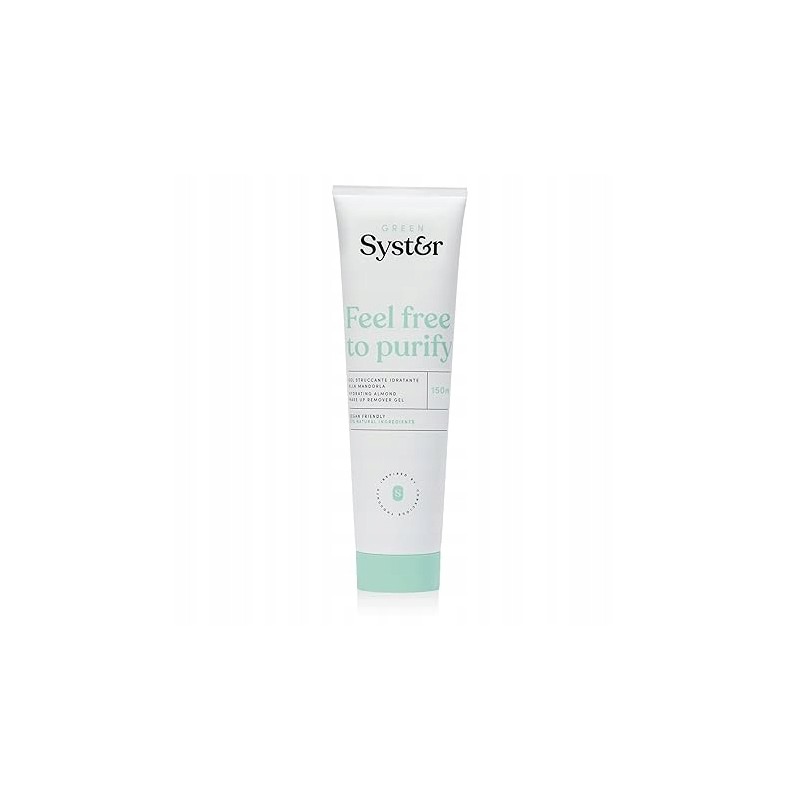 Outlet Żel do oczyszczenia makijażu 150ml o smaku orzecha nawilżający green Outlet Żel do oczyszczenia makijażu 150ml o smaku orzecha nawilżający green