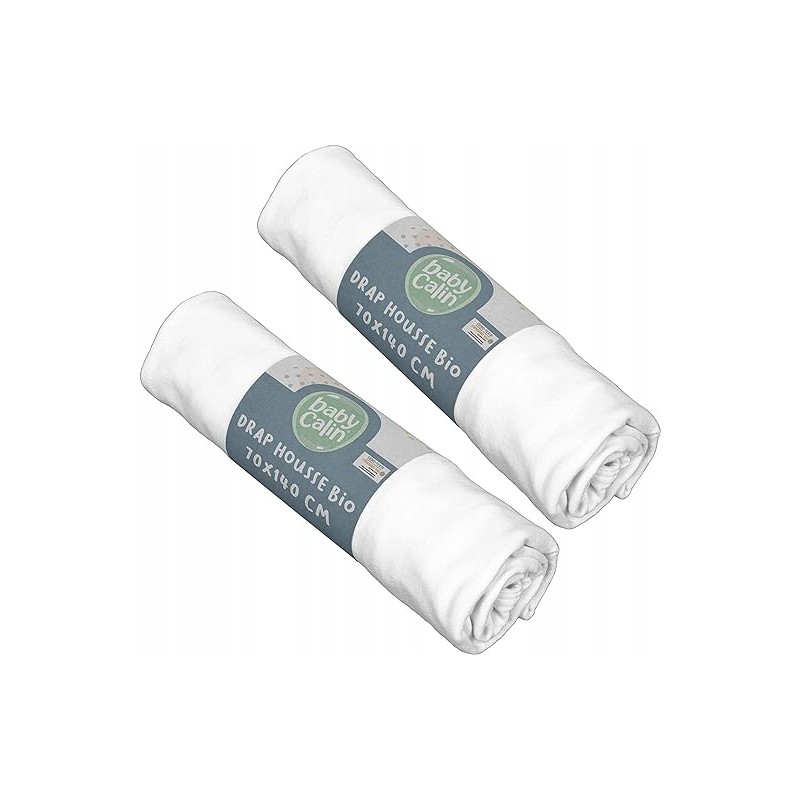 BabyCalin Bio Zestaw 2 prześcieradeł z gumką 70 x 140 BabyCalin Bio Zestaw 2 prześcieradeł z gumką 70 x 140