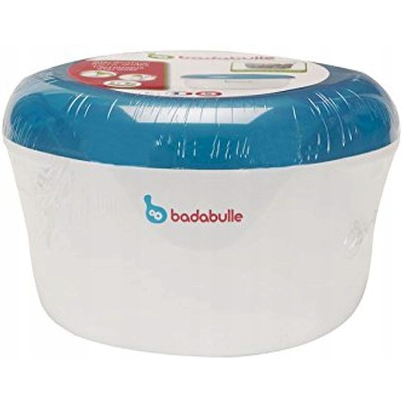 Outlet Sterylizator mikrofalowy Badabulle 1100 W niebiesko-bialy z koszem Outlet Sterylizator mikrofalowy Badabulle 1100 W niebiesko-bialy z koszem