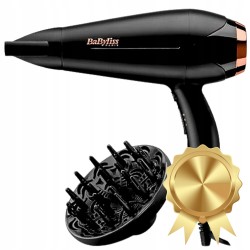 Outlet Suszarka Babyliss D572DE czarna z dyfuzorem i koncentratorem 2200W