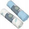 Outlet 2szt. Prześcieradło gumka BabyCalin bawełna 40x80 dziecko Blue&White