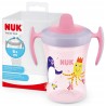 Outlet Butelka NUK 230ml dla dziecka ze zwierzątkami kubek różowo-fioletowy