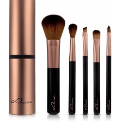Outlet ZESTAW TRAVEL SET LUVIA PĘDZLI DO MAKIJAŻU kawowy kolor 5szt. makeup
