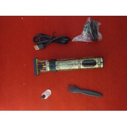 Outlet Zestaw z Maszynką do strzyżenia włosów LOVPIS Vintage T9 złota USB