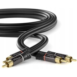 Outlet KabelDirekt wzmacniacze odbiorniki kabel audio 10m 2 x RCA Czarny