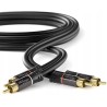 Outlet KabelDirekt wzmacniacze odbiorniki kabel audio 10m 2 x RCA Czarny