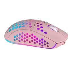 USZKODZONY Myszka do gier różowa dla kobiet RGB wireless MarsGaming MMW3P
