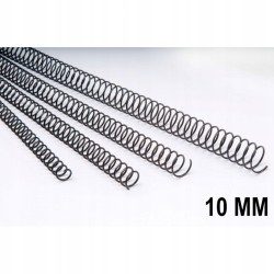 Outlet zestaw 100szt. czarnych metalowych spiral DHP 22060 10mm 5:1 OPIS