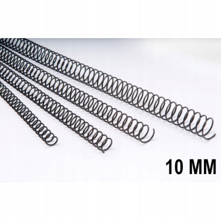 Outlet zestaw 100szt. czarnych metalowych spiral DHP 22060 10mm 5:1 OPIS