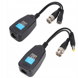 Outlet 2 sztuki PASYWNEGO KONCENTRYCZNEGO CCTV BNC NADAJNIK-ODBIORNIK kabel