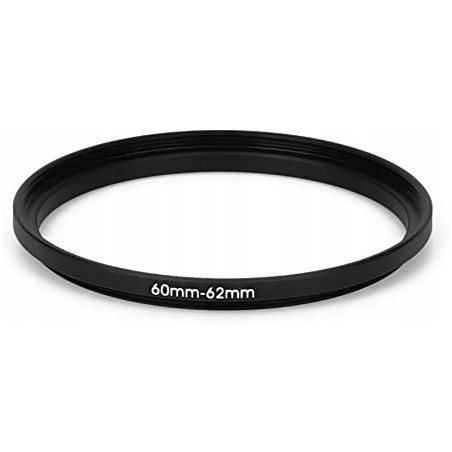 Outlet 60mm - 62mm Filter Adapter Step-Up czarny aluminiowy fittings4you