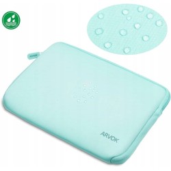 Outlet ARVOK ETUI miętowa zieleń POKROWIEC NA LAPTOP 13,4 CALA (34x24cm)