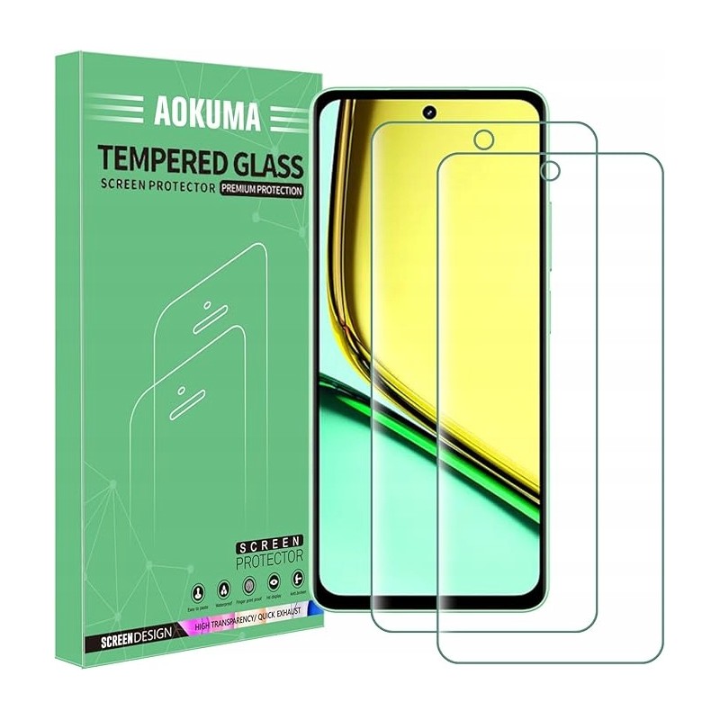 Outlet 1 sztuka AOKUMA szkło hartowane do Realme C67 4G 0,26 mm osłonka