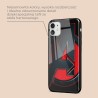 Outlet Plecki Marvel do Apple Iphone 11 PRO z logo Avengers czarno-czerwony