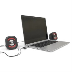 Outlet 2szt głośników 2.0 Hama Sonic Mobil 183 3 W czarny regulacja dźwięku