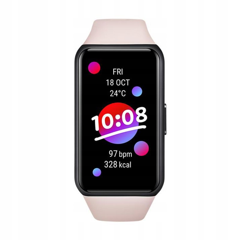Outlet Smartband Honor Band 6 różowy 1,47" cali AMOLED monitorem tętna
