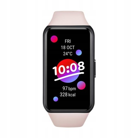 Outlet Smartband Honor Band 6 różowy 1,47" cali AMOLED monitorem tętna
