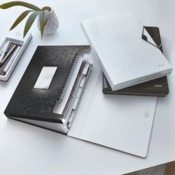 Outlet Teczka z przegródkami czarna A4 Leitz plastik elegancki design dom