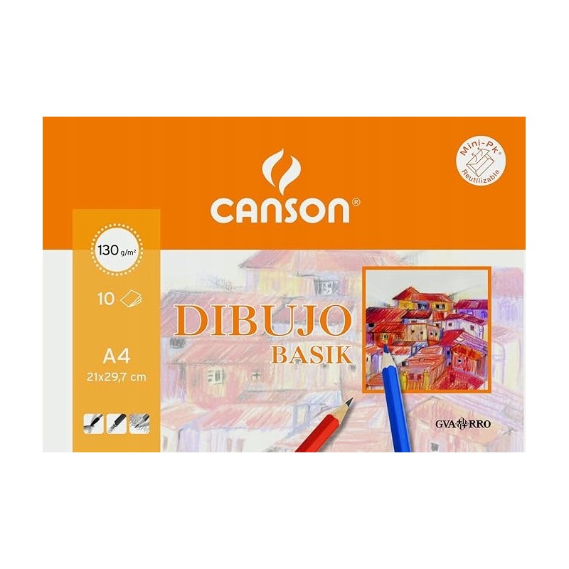 Outlet Zestaw 16 sztuk kartek papieru rysunkowego 130g/m A4 do rysowania Outlet Zestaw 16 sztuk kartek papieru rysunkowego 130g/m A4 do rysowania