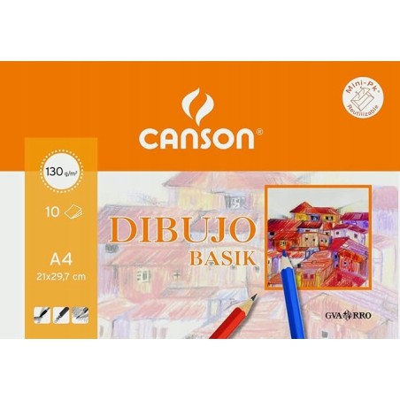 Outlet Zestaw 16 sztuk kartek papieru rysunkowego 130g/m A4 do rysowania