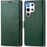 Outlet Etui z klapką i kieszeniami TUCCH Samsung GALAXY S23 FE zielony RFID