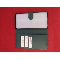 Outlet Etui z klapką i kieszeniami TUCCH Samsung GALAXY S23 FE zielony RFID